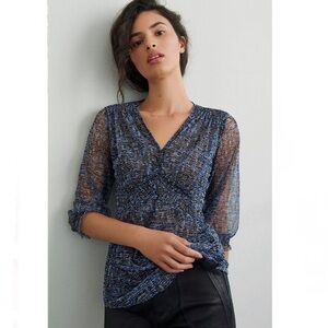 Anthropologie Gretchen Smocked Tunic